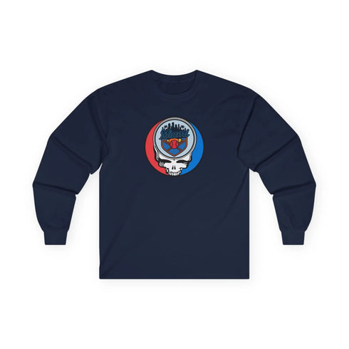 Grateful Dead - Miami Marlins Classic Stealie Long Sleeve Tee - MLB - StealieShop
